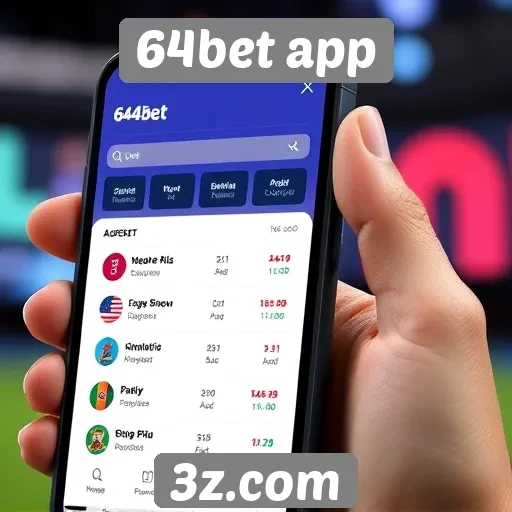 Facilidade de navegação e usabilidade do 64bet app